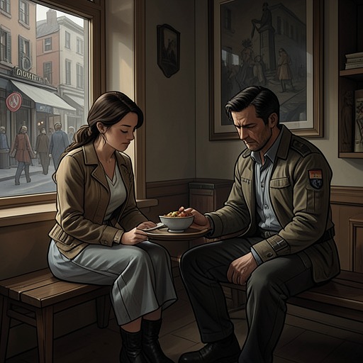 Ilana and Alexander from "Black Box". The former spouses revive a destructive intimacy through letters, then encounter each other in illness and quiet care.