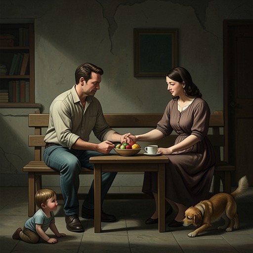 Michel and Ilana’s Marriage from "Black Box". A tender domestic partnership is altered by wealth, religious ambition, separation, and an unresolved hope of return.