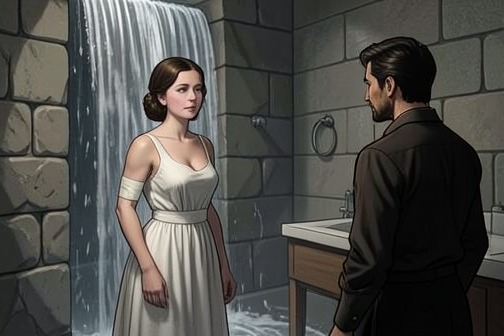 Attack in the Remote Villa Bathroom from "Black Box". Attack in the Remote Villa Bathroom turns a seemingly practical interval of care into a moment of danger.