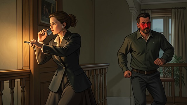 Anger on the Balcony from "Black Box". Moving Closer Risk in the open The narrator hears an angry conversation and edges toward the balcony to improve the recording.