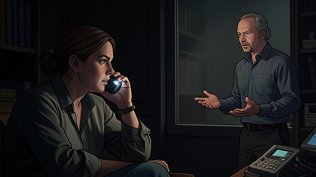 The Listening Post from "Black Box". A Body as Microphone Concealed recording When her Designated Mate takes a call outdoors, the narrator activates the In-ear Microphone from her resting…