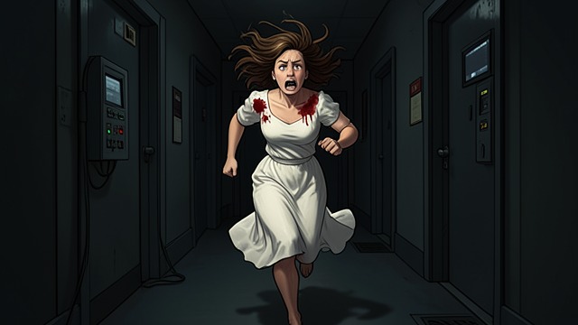The Running Survivor from "Black Box". A Mask in Motion Reclaiming the appearance Wounded and fleeing, the narrator smooths her hair and covers her bleeding shoulder with the sundress.