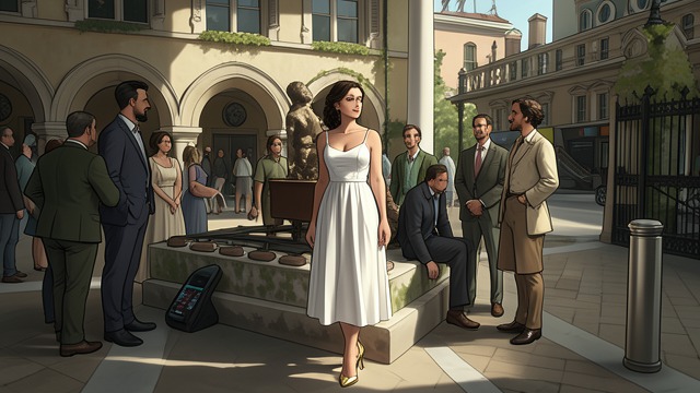 The Polished Arrival from "Black Box". Appearance as Access A deliberate transformation The narrator changes into a white sundress and gold heels after returning to the villa.