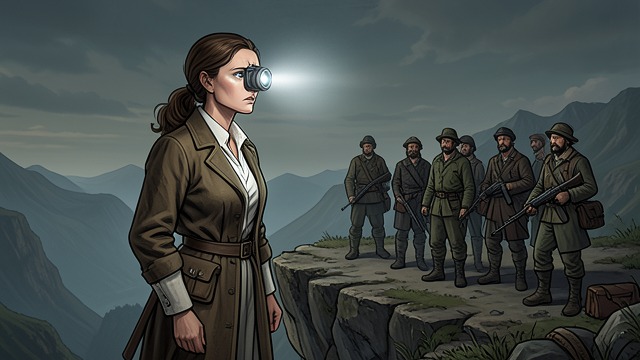 The Cliffside Sketches from "Black Box". A Plan in View Watching the business At a clifftop meeting, the narrator sees the men make sketches that suggest concrete planning.