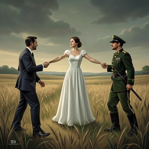 Marriage Across the Mission from "Black Box". This flow traces the narrator’s marriage as an emotional anchor, a source of patriotic conviction, and a bond she hopes to re-enter after danger.