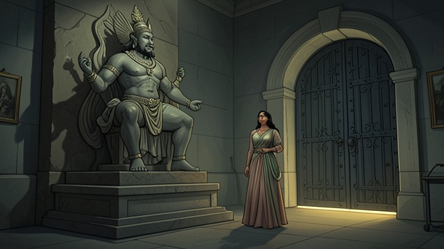 The Exit Beneath Kailasa from "Ponniyin Selvan". The Exit Beneath Kailasa A hidden terminus Mandhakini discovers that the underground route opens through the statue of Ravana lifting Mount Kailasa.