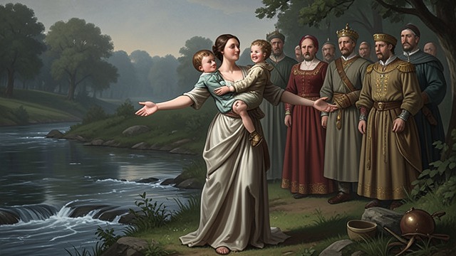 The River’s Intervention from "Ponniyin Selvan". The River’s Intervention A child saved The royal family remembers that Mandhakini saved the young Adithan after he fell into the Kaveri River.