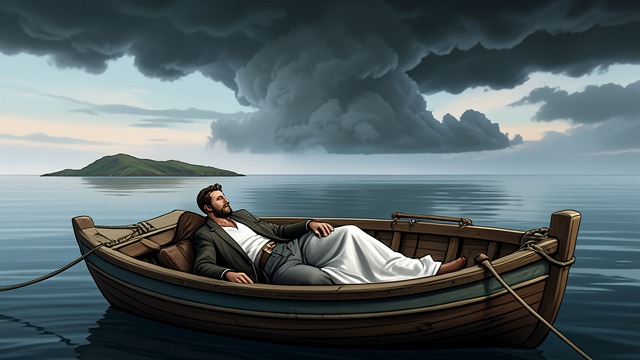 A Bedside Dream from "Ponniyin Selvan". A Bedside Dream A peaceful voyage In his dream, Sundara Chozhar sails with Poonguzhali through calm water toward the islands where he once met Mandhakini.