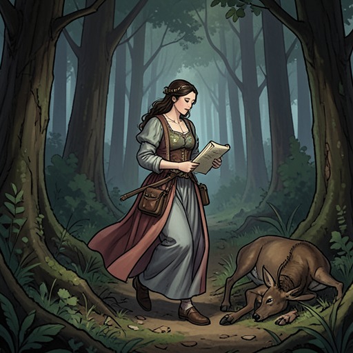 Poonguzhali’s Search for Justice from "Ponniyin Selvan". This flow follows Poonguzhali from Mandhakini’s capture through her pursuit of the truth and her arrival at the royal court.