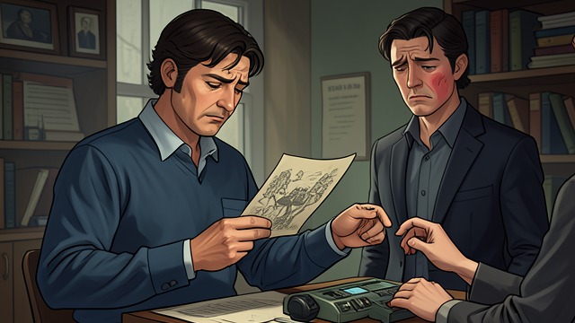 The Paper on the Terrace from "Towards Zero". A Small Gesture, a Large Wound Rivalry made visible Audrey and Kay both reach for the illustrated paper Nevile is carrying.