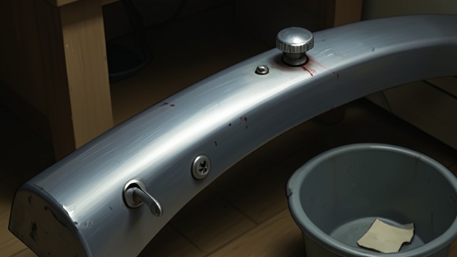 The Hidden Weapon from "Towards Zero". A Fender Knob Reconsidered A small asymmetry Battle notices that one knob on the old steel fender is brighter than the other.