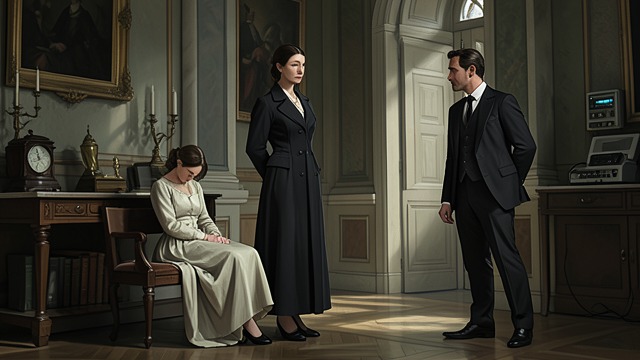 The New Wife Arrives from "Towards Zero". Kay Enters the Old Household An outsider by reputation Kay knows that Lady Tressilian and Mary regard her as an interloper who displaced Audrey.