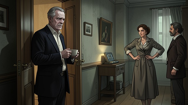The Threat Becomes Explicit from "Towards Zero". A Marriage Breaks Open Nevile chooses Audrey Nevile tells Kay he wants to leave their marriage and return to Audrey.