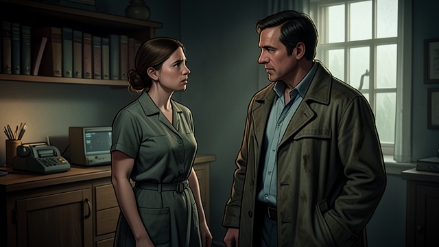 Shared Work in the Crisis from "Towards Zero". Calm Beside the Police Inquiry Thomas steadies the household Mary worries about the death, the police questioning, and the strange events surrounding Treves.
