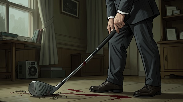 The Apparent Club from "Towards Zero". An Obvious Weapon A powerful first impression Police find a heavy golf club with blood and hair near Lady Tressilian’s body.