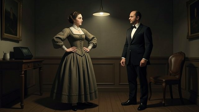 The Argument with Nevile from "Towards Zero". A Final Disagreement The old guardian speaks Lady Tressilian confronts Nevile after overhearing his plan to leave Kay and return to Audrey.
