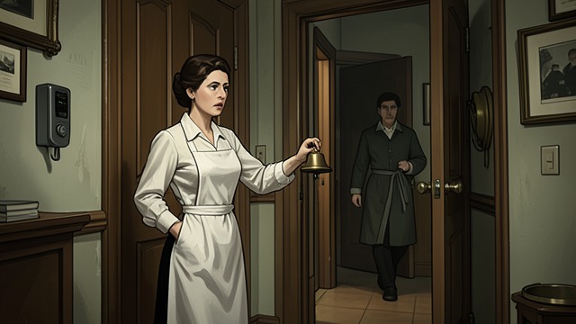 Barrett’s Devotion from "Towards Zero". A Maid at the Bell Dependable service Barrett has served Lady Tressilian for years and is described as devoted and reliable.