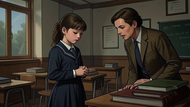Battle’s Earlier False Confession from "Towards Zero". Sylvia Admits to Theft A child yields to pressure Miss Amphrey’s psychological test and attention make Sylvia believe that everyone sees her as guilty.