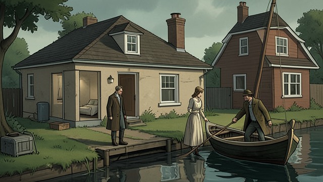 The House Empties from "Towards Zero". Lives Move Beyond the Crime Nevile’s plan ends Battle’s launch experiment exposes Nevile, and his confession removes the threat of Audrey’s execution.