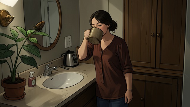 The Maid Is Drugged from "Towards Zero". The Routine Made Unsafe A drug in the senna Barrett regularly drinks senna-pod brew at night.