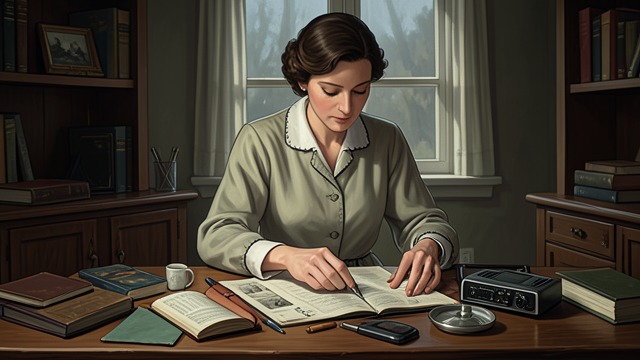 Years of Service from "Towards Zero". A Life Organized Around Others Care as a calling Mary has lived with Lady Tressilian for many years, managing the house and supporting her through illness.