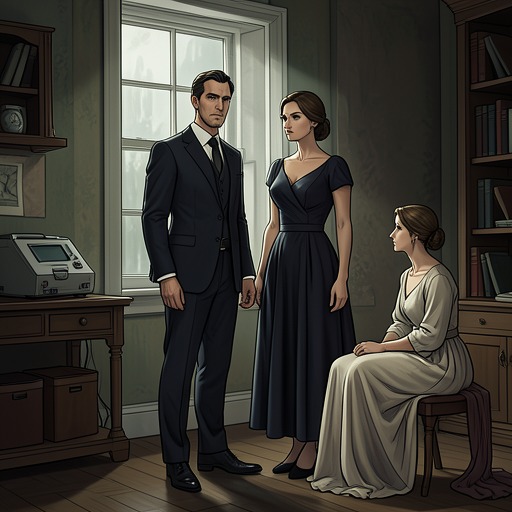 Nevile and Kay’s Marriage from "Towards Zero". The marriage begins in passionate certainty but deteriorates as Kay’s extravagance and Nevile’s concealed history expose its instability.