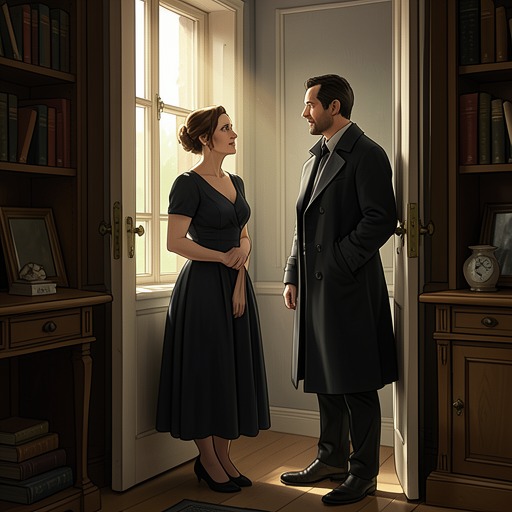 MacWhirter and Audrey’s Love from "Towards Zero". The rescue that begins as an act of compassion becomes a deliberate, mutual choice after Audrey is freed from Nevile’s control.