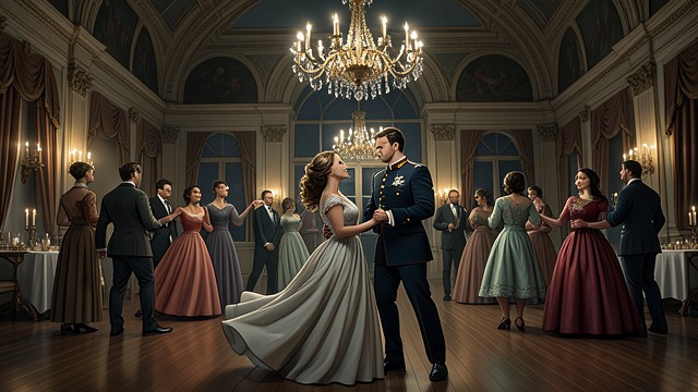 Ballroom Awakening from "War and Peace". Entering Adulthood Natasha Rostova attends her first grand ball and becomes visible to Petersburg society.