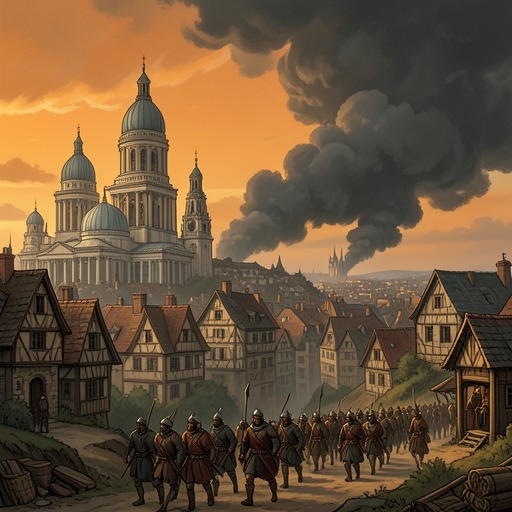 The Struggle Over Moscow from "War and Peace". Moscow becomes the central conflict between imperial possession and national refusal, with abandonment and fire defeating the logic of conquest.