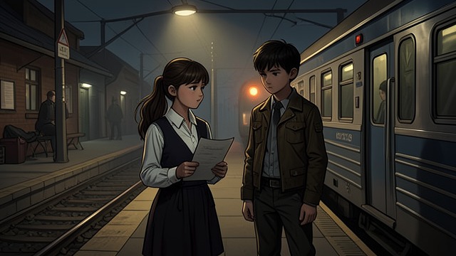 Moved to Iwafune from "5 Centimeters per Second". Moved to Iwafune A decision made by adults Akari tells Takaki that her family will move to Iwafune and that she cannot attend their planned middle school.