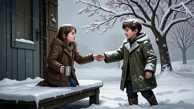 Waiting in the Snow from "5 Centimeters per Second". Waiting in the Snow A station vigil Akari waits through the snow and writes a letter while Takaki’s delayed trains carry him farther behind schedule.