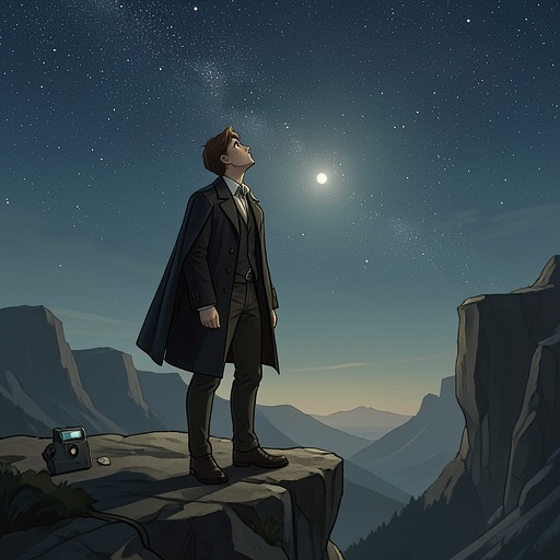 Shun’s Brief Life from "5 Centimeters per Second". This thread follows Shun’s forbidden journey to the surface, his longing for the stars, and his decision to give Asuna a blessing before his death.