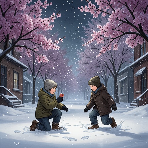 The Images of Blossoms and Snow from "5 Centimeters per Second". This thread traces how cherry blossoms and snow bind childhood intimacy to memory, making beauty inseparable from transience and separation.