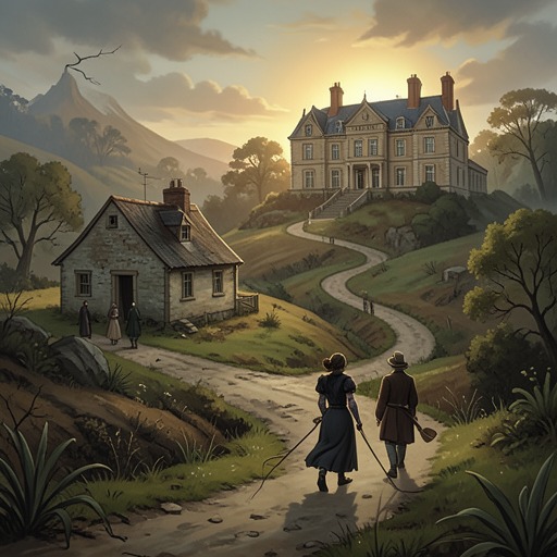 The Meaning of Home from "A Court of Thorns and Roses". This flow traces how the idea of home shifts from a poor cottage to a chosen community.