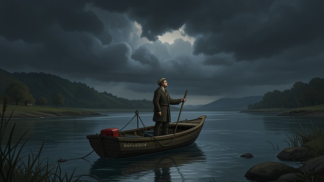 The Return Under Clouds from "Heart of Darkness". Darkness Comes Home The Frame Returns Marlow’s story ends aboard the Nellie on the Thames.