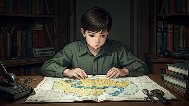 Map of the River from "Heart of Darkness". A Map Becomes a Desire Early Imagination As a boy, Charles Marlow studied maps and imagined blank places as invitations to adventure.