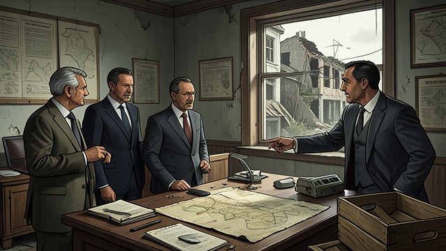 The Station at the River’s End from "Heart of Darkness". The Mission’s Legacy Corporate Interest Company representatives sought Kurtz’s information for commercial and administrative use.