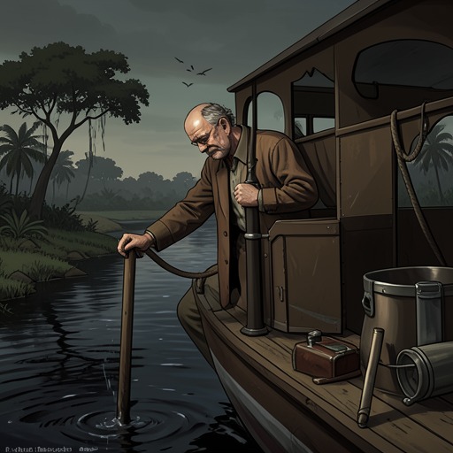 Darkness as Historical Reversal from "Heart of Darkness". This flow follows the darkness motif from the Thames and Roman Britain to the Congo and back to Europe.