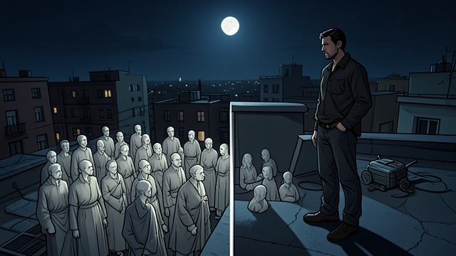 Binary World from "I Am Legend". Man Against Monsters Initial Division Robert Neville understands himself as human and the nightly attackers as vampires.