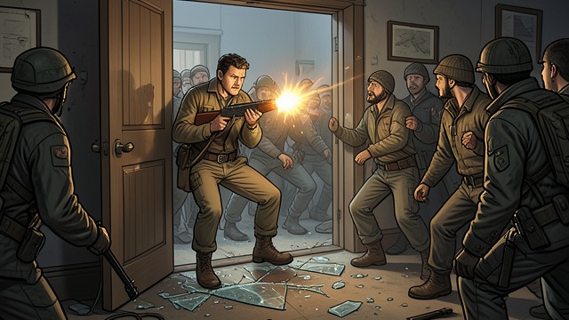 Gunfire Reprisal from "I Am Legend". A Failed Counterattack Rage After discovering the electrical failure, Robert Neville opens the door and fires into the crowd.