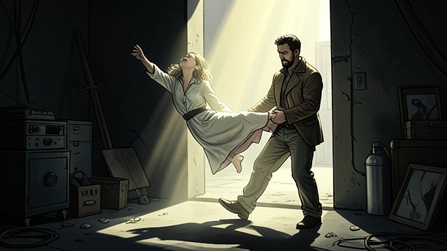 Daylight Testing from "I Am Legend". Testing the Hypothesis Dragged Victim Robert Neville exposes a living infected woman to the sun and watches her die.