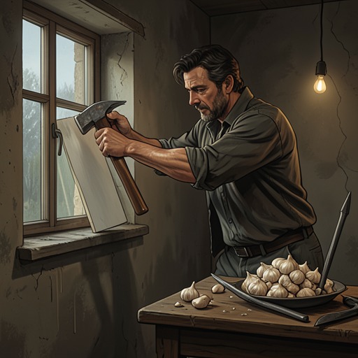 Neville’s Survival Regimen from "I Am Legend". This flow traces Robert Neville’s transformation from a desperate survivor into a disciplined investigator who sustains himself through routine.
