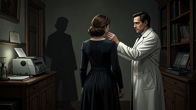 The Doctor’s Misreading from "Kiss of the Spider Woman". The Doctor’s Misreading A risky intervention The Psychiatrist tries to answer Irena’s fear with personal desire and a kiss.