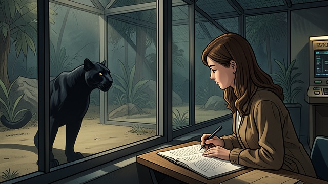 The Zoo Encounter from "Kiss of the Spider Woman". The Zoo Encounter An unusual meeting The Architect notices Irena drawing a black panther in Central Park Zoo.