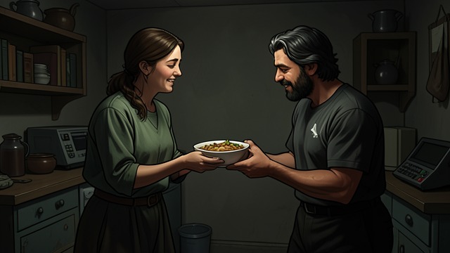 Care Beyond Ownership from "Kiss of the Spider Woman". Care Beyond Ownership Mutual dependence Molina shares food and care without treating Valentin as a debtor.