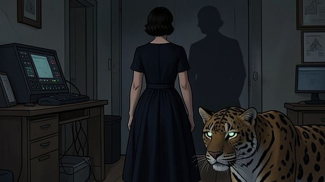 The Final Transformation from "Kiss of the Spider Woman". The Final Transformation Violence released Irena transforms into a panther and kills the Psychiatrist in the shadowed room.