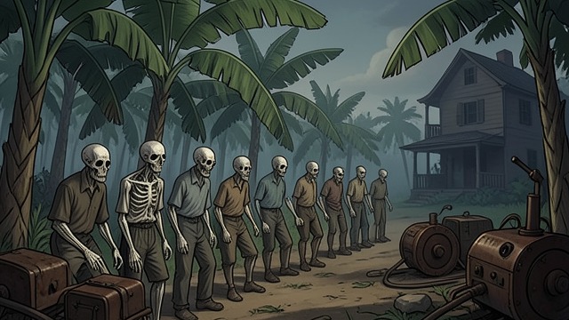Workers Under the Plantation from "Kiss of the Spider Woman". Workers Under the Plantation Labor without freedom Peasants are killed and raised as Zombies to harvest bananas for an owner’s profit.