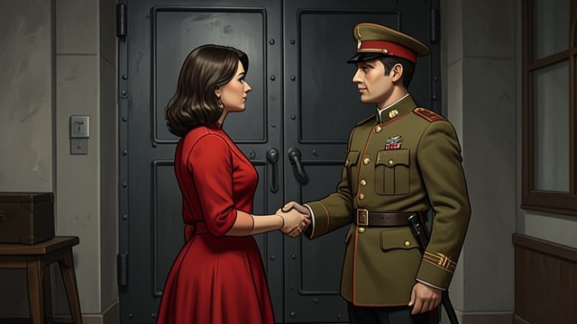 Leni’s Courtship Under Occupation from "Kiss of the Spider Woman". Leni’s Courtship Under Occupation Politics enters romance The officer uses affection and spectacle to persuade Leni to accept his political world.