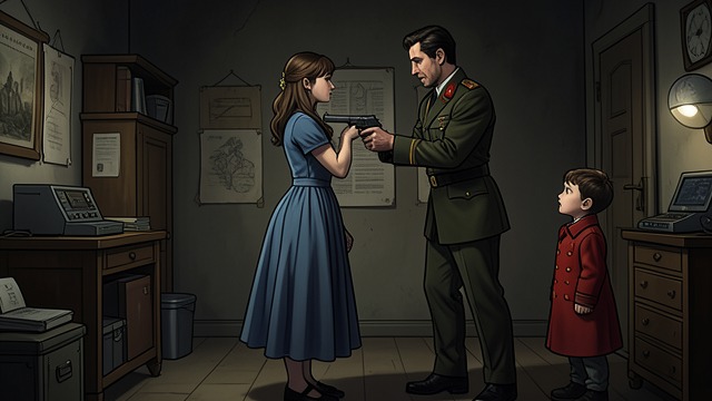 Coerced into Espionage from "Kiss of the Spider Woman". Coerced into Espionage Resistance pressure The Clubfoot recruits Leni and threatens her young cousin unless she cooperates.