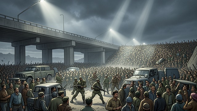 Patona Bridge from "World War Z". Patona Bridge Crowded Escape Bohdan Taras Kondratiuk tries to organize civilians with inadequate personnel and equipment.